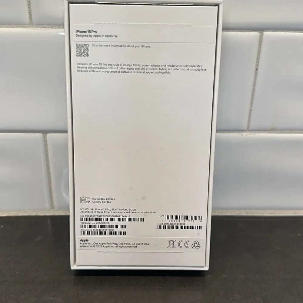 iPhone 15 Pro Box Bundle (Blue Titanium) - Picture 2 of 4